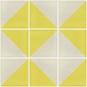 Mexican Ceramic Frost Proof Tiles  Yellow Light and White